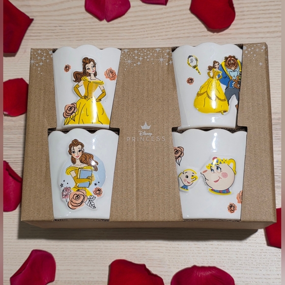 Rae Dunn Other - Rae Dunn Disney Princess Collection Beauty and the Beast Ramekin Set